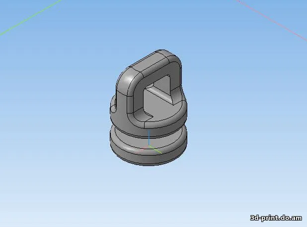 3D-модель "Крючок для штор AF"