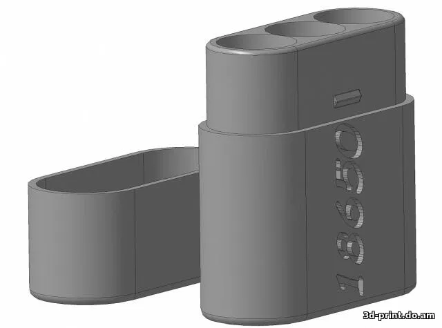 3D-модель "Бокс под 3 аккумулятора 18650"