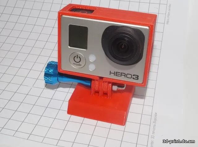 3D-модель "Крепление GoPro на штативе фотоаппарата" 3D-модель "Крепление GoPro на штативе фотоаппарата"