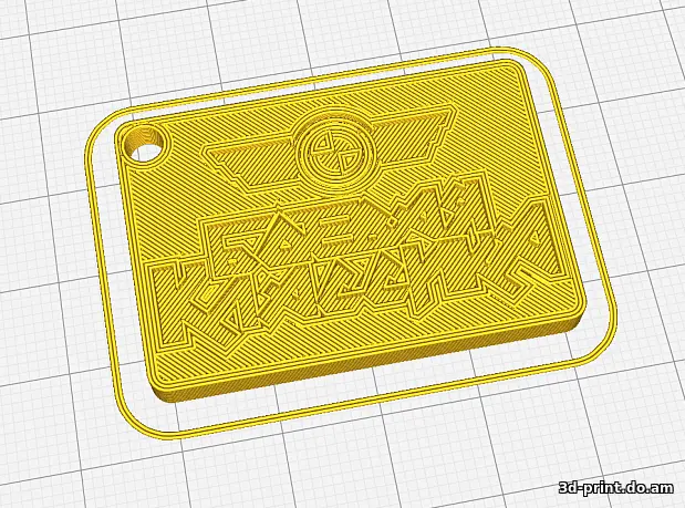 3D-модель "Брелок "Боевая Классика""