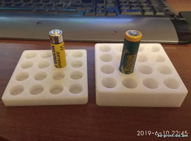 3D-модель "Подставка для батареек"