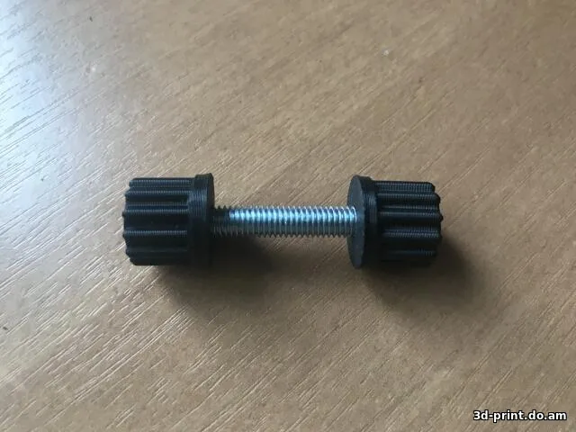 3D-модель "Барашек на болт и гайку М5"