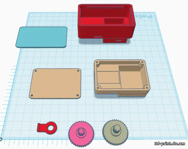 3D-модель "18650 бокс для экшн камеры Xiaomi Yi"