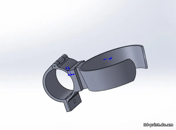 3D-модель "Держатель стаканчика кофе на коляске"