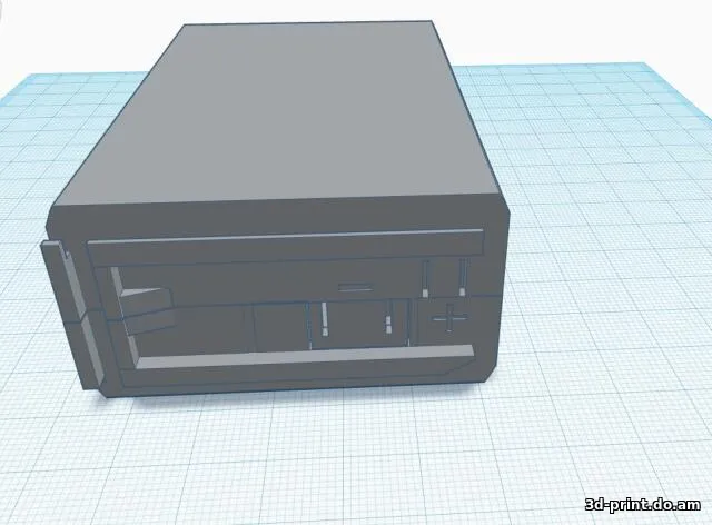 3D-модель "Аккумуляторный (универсальный) блок для раций Midland Alan 42, Dragon SY-101, Radioshack TRC-230"