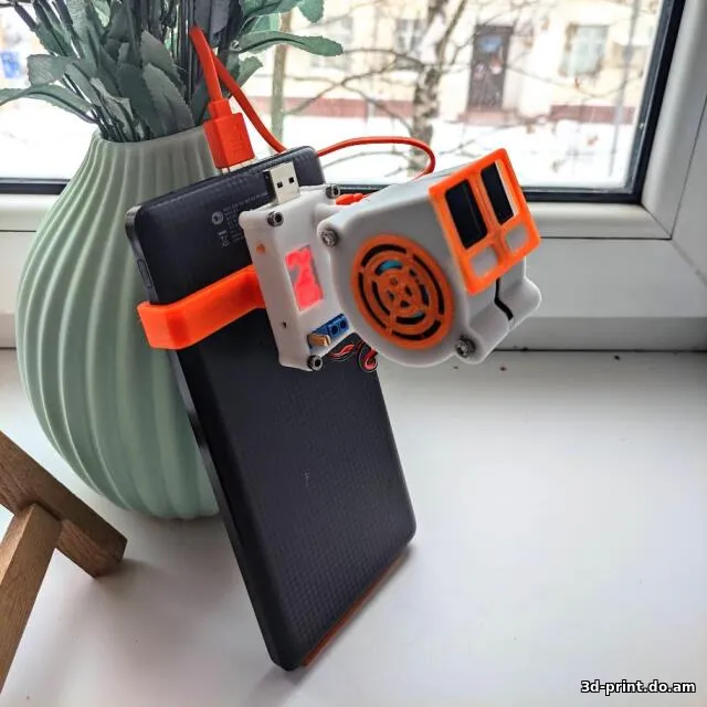 3D-модель "Портативный вентилятор из ненужных улиток 5015"