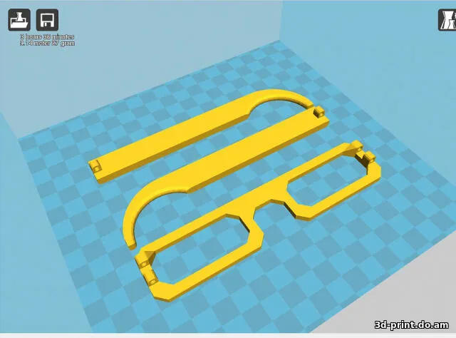 3D-модель "Квадратные очки"