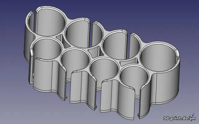 3D-модель "Органайзер для батареек AA и AAA"
