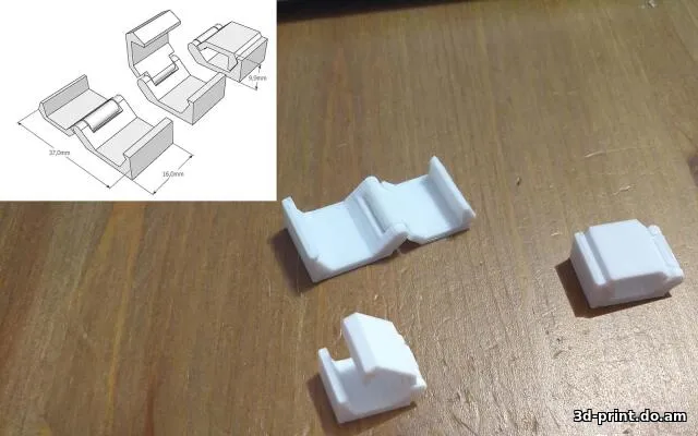 3D-модель "Зажим для кабеля"