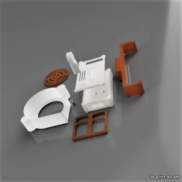 3D-модель "Портативный вентилятор из ненужных улиток 5015"