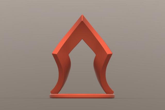 3D-модель "Геометрическая скульптура_4" 3D-модель "Геометрическая скульптура_4"