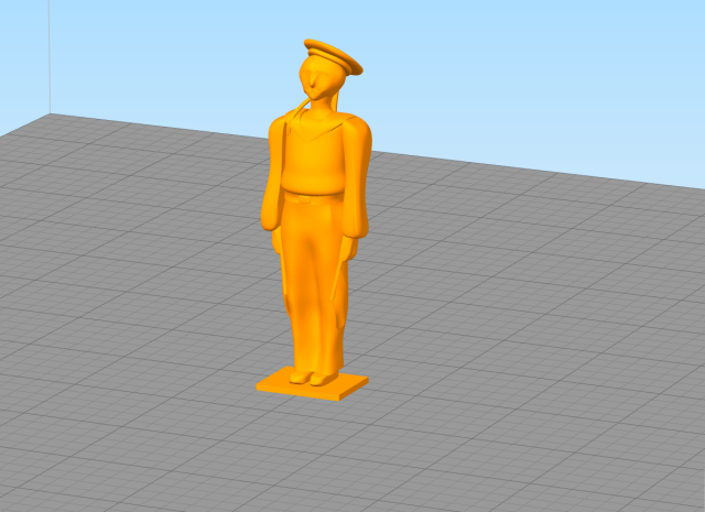 3D-модель "Нахимовец. Матрос сигнальщик"