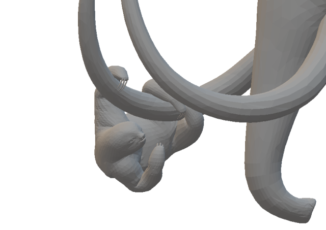 3D-модель "Мамонт с ленивцем" 3D-модель "Мамонт с ленивцем"