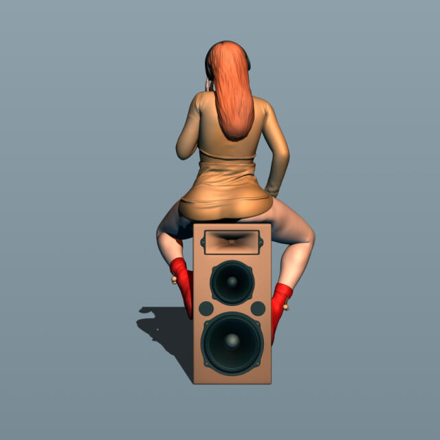 3D-модель "Меломанка" 3D-модель "Меломанка"