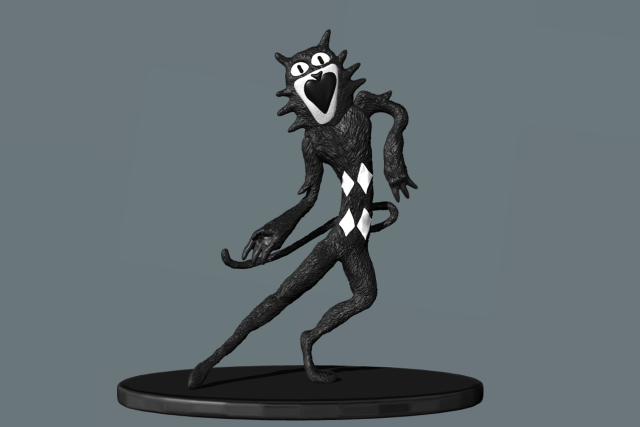 3D-модель "Пиковый кот"