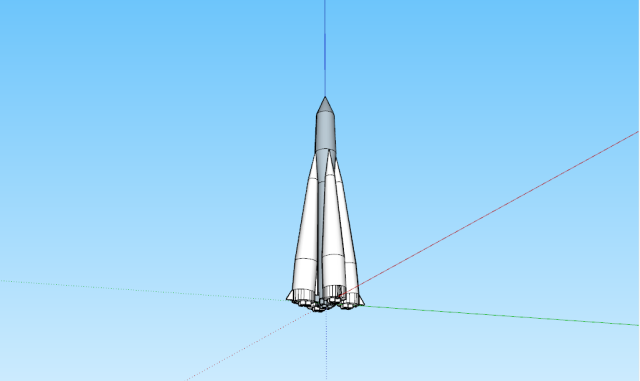 3D-модель "Ракета Р7 СССР" 3D-модель "Ракета Р7 СССР"