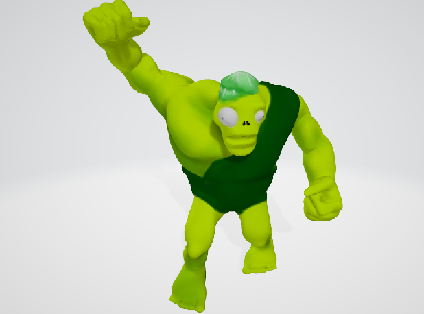 3D-модель "Гаргантюа" из игры зомби против растений