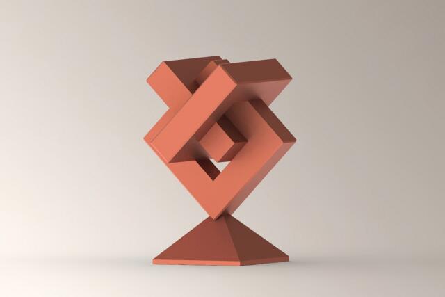 3D-модель "Геометрическая скульптура_9"