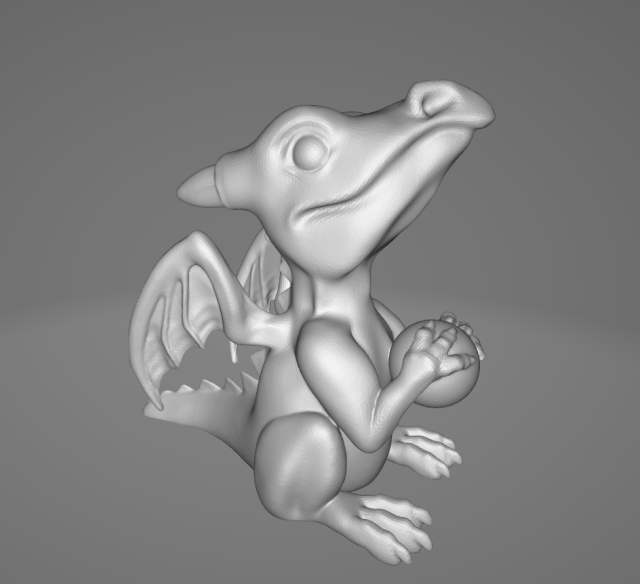 3D-модель "Дракоша с шариком"