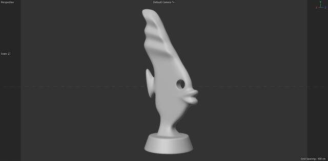 3D-модель "Рыба. Статуэтка"