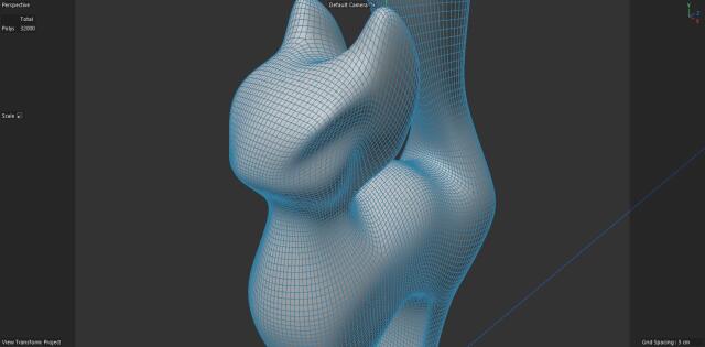 3D-модель "Кот, статуэтка абстракция"