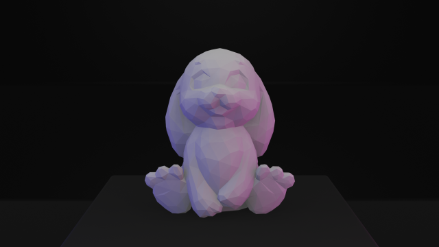 3D-модель "Polygonal bunny" 3D-модель "Polygonal bunny"