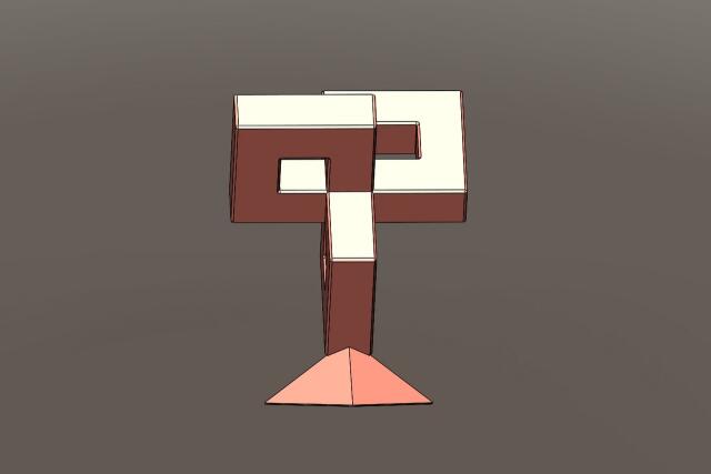 3D-модель "Геометрическая скульптура_5" 3D-модель "Геометрическая скульптура_5"