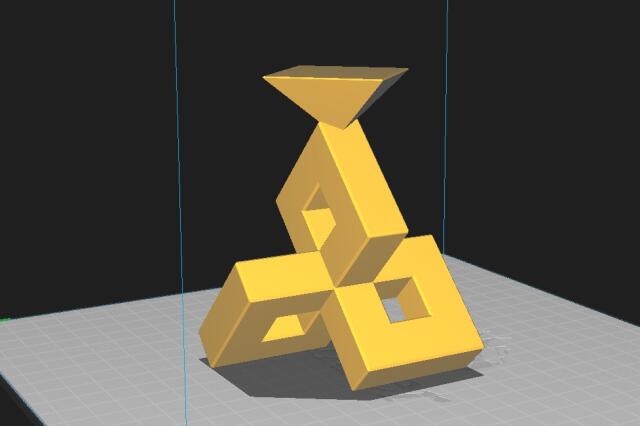 3D-модель "Геометрическая скульптура_5" 3D-модель "Геометрическая скульптура_5"