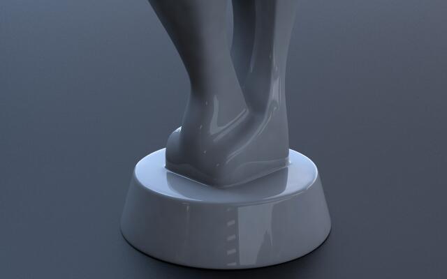 3D-модель "Кот, статуэтка абстракция"