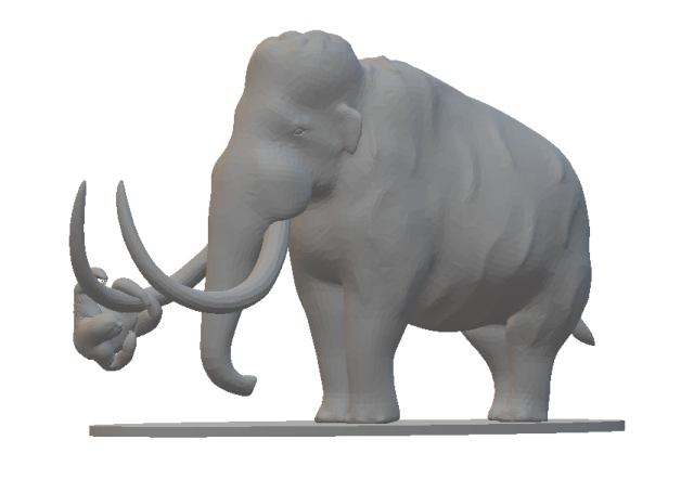 3D-модель "Мамонт с ленивцем" 3D-модель "Мамонт с ленивцем"