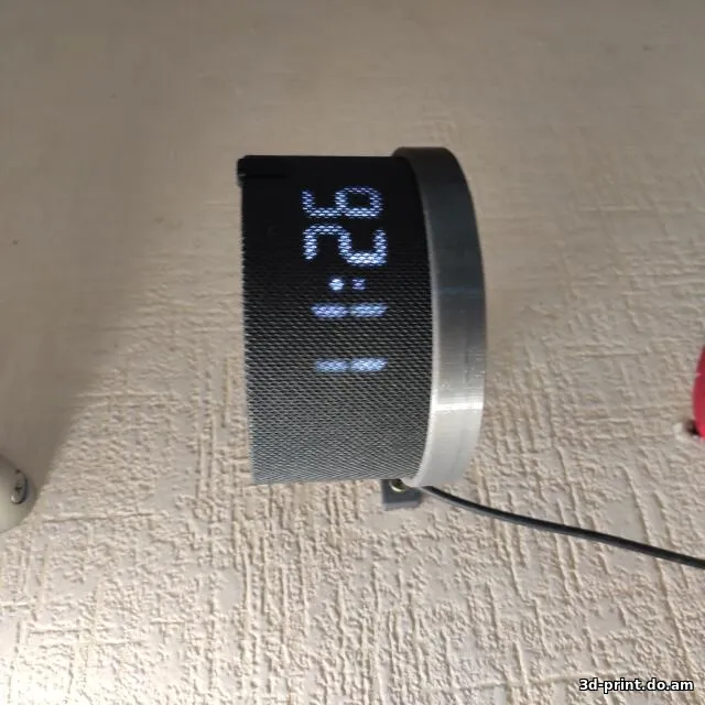 3D-модель "Крепление для яндекс станции 2 (с часами)"