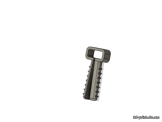 3D-модель "Дюбель-хомут(6мм) для плоского провода 3x2.5"