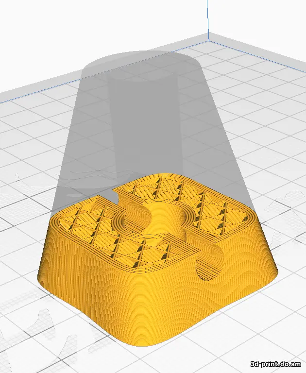 3D-модель "Опора для лампы из леруа"