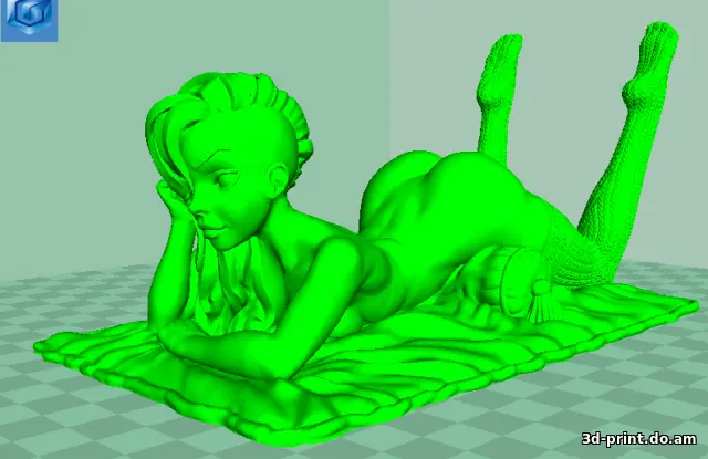 3D-модель "Подставка под телефон с Девушкой"