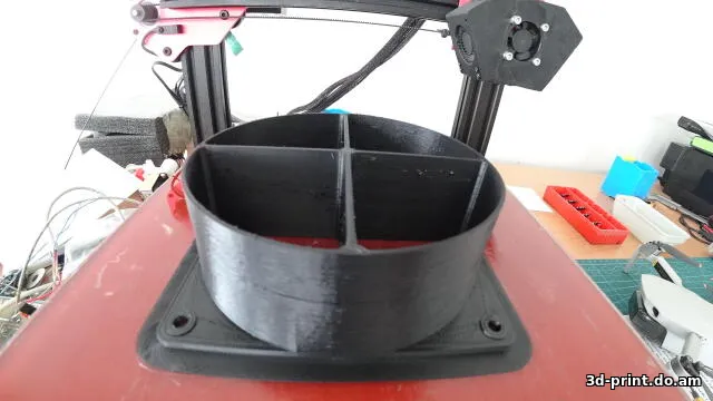 3D-модель "120 фланец для алюминиевой вент. гофры ( для Асиков)"