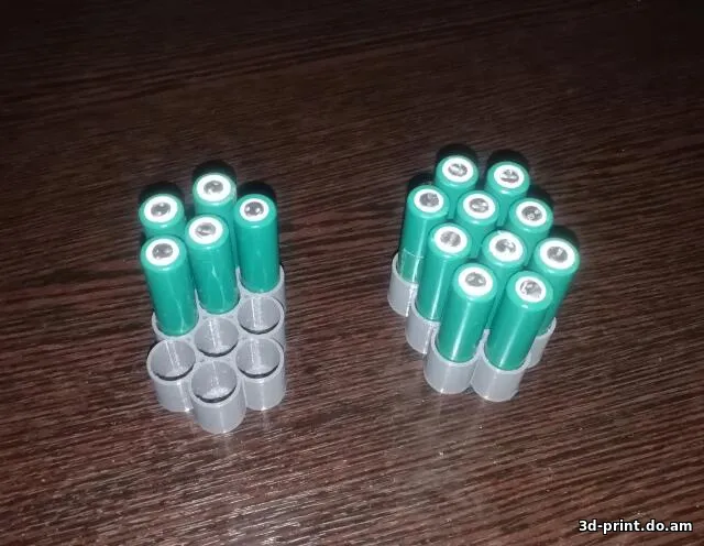 3D-модель "Подставка на 10 элементов питания типа ААА"