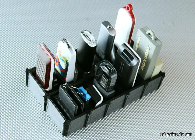 3D-модель "Кассета для флешек"