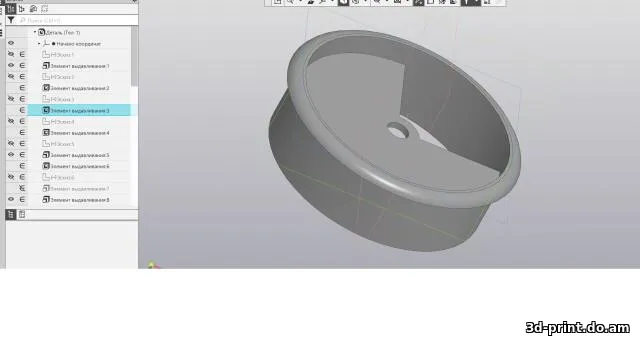 3D-модель "Заглушка кабель-канала"