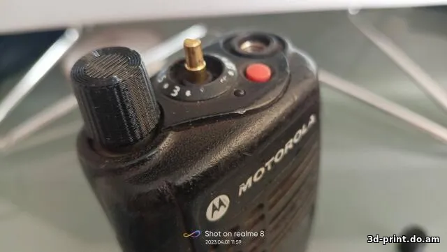 3D-модель "Ручка громкости на радиостанцию Motorola GP 340"
