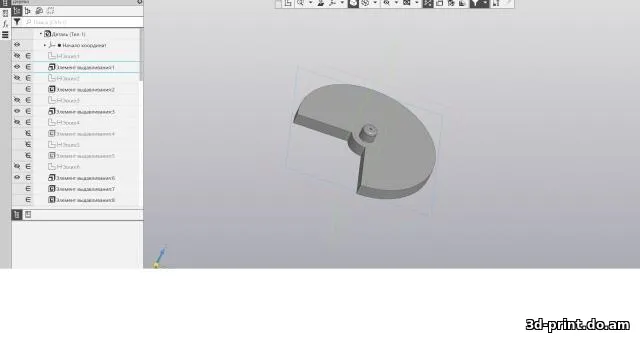 3D-модель "Заглушка кабель-канала"