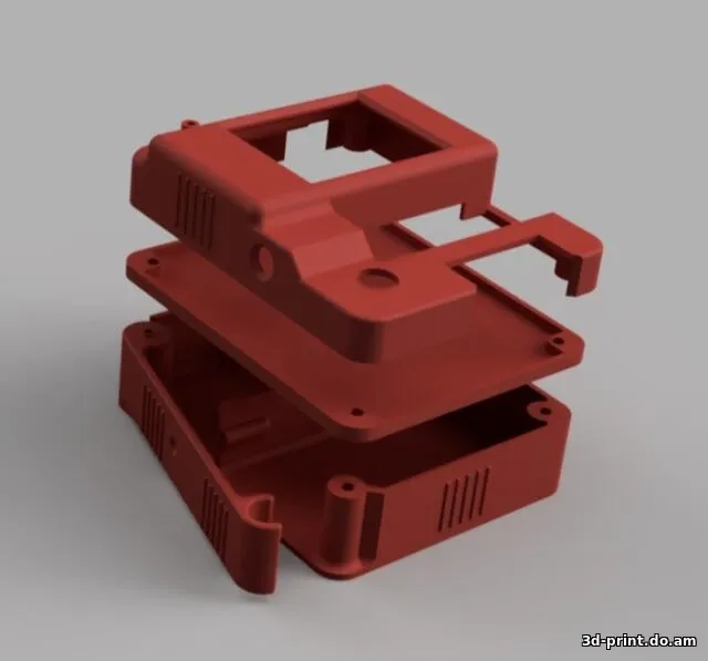 3D-модель "Корпус GM328 тестер транзисторa с вырезом под SMD и при желании можно добавить отсек под питание"