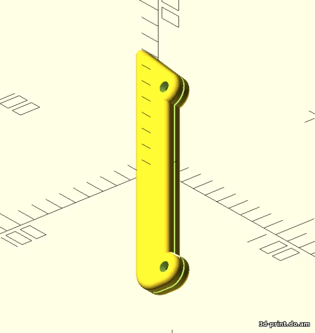 3D-модель "Ножовка ручка для полотна по металлу минимальная"