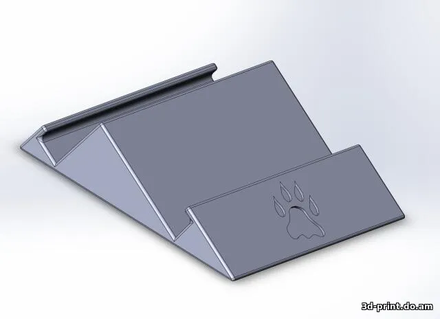 3D-модель "Подставка для телефона двухсторонняя. Наклон 30 и 60 градусов"