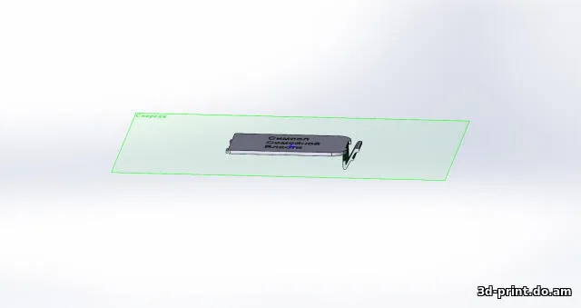 3D-модель "Крышка пульта телевизора"