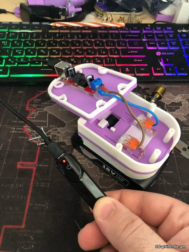 3D-модель "Bosch 18V Usb адаптер"