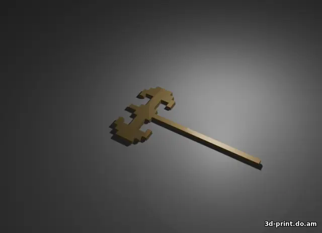 3D-модель "Воксельный боевой мини-топор"