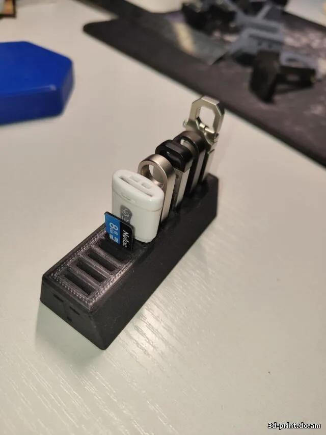 3D-модель "Держатель для флешек и micro usb карт"