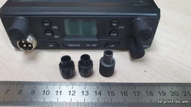 3D-модель "Ручка потенциометра - регулятор громкости для рации"