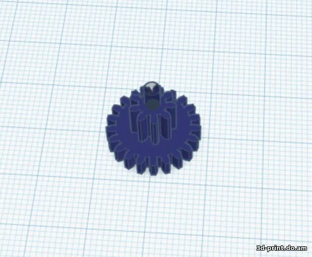 3D-модель "Шестерня редуктора крышки урны с автооткрытием"