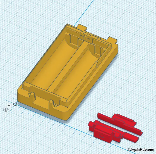3D-модель "Бокс под АКБ 18650 для радиостанций Quansheng uv-k5"